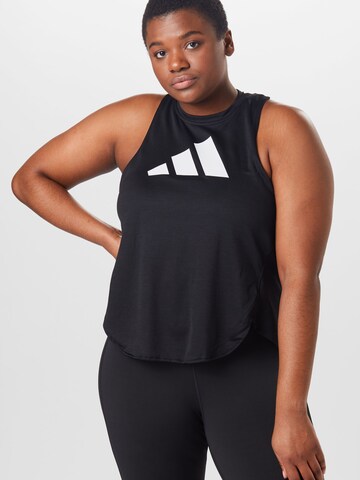 Haut de sport ADIDAS PERFORMANCE en noir : devant