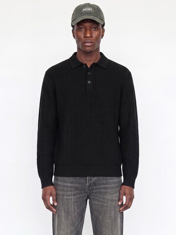 JACK & JONES Sweater 'JJSAGE' in Black: front