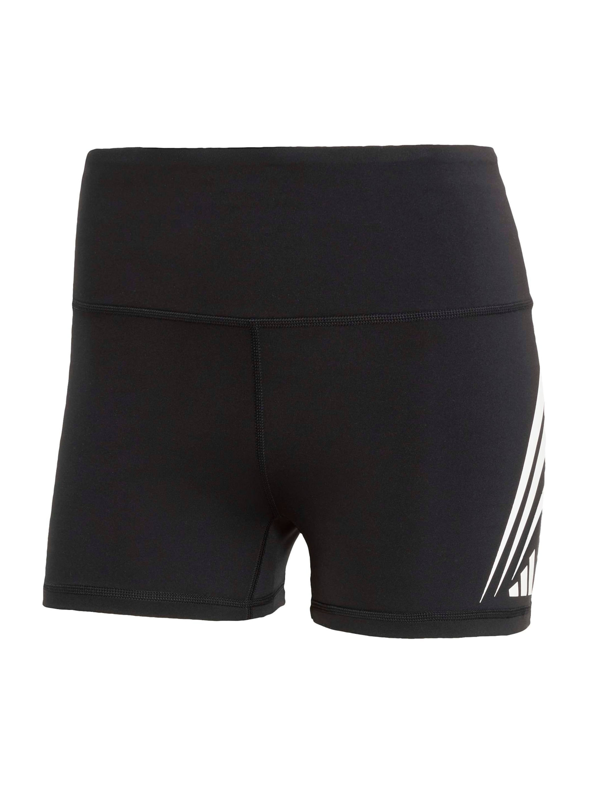 Skinny Pantaloni sport 'Adizero' de la ADIDAS PERFORMANCE pe negru: față