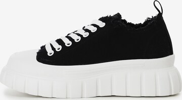 Baskets basses CAFè NOIR en noir : devant