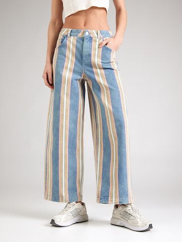 Blutsgeschwister Wide leg Broek 'Lene Lou Marquee' in Blauw: voorkant