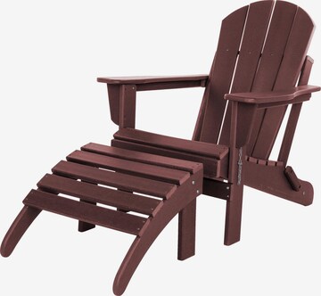 Aspero Zitmeubels 'Adirondack' in Rood: voorkant