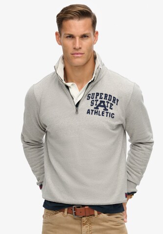 Sweat-shirt 'Vintage Athletic' Superdry en gris : devant