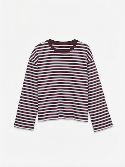 VERO MODA Top 'VMSARA' en XS en rojo oscuro / blanco, Vista del producto