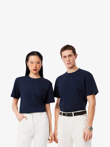 T-Shirt LACOSTE en bleu : devant