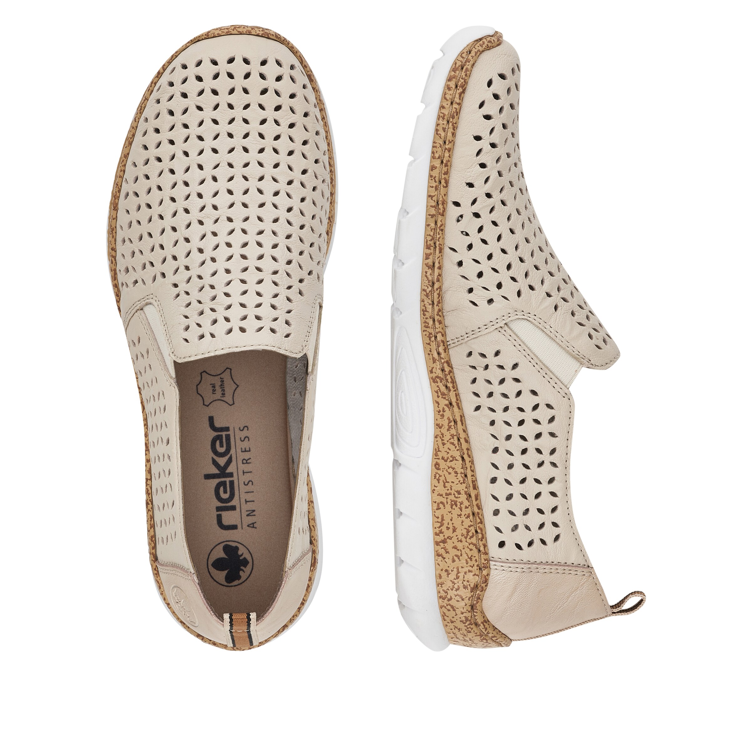 Slip on Rieker en beige