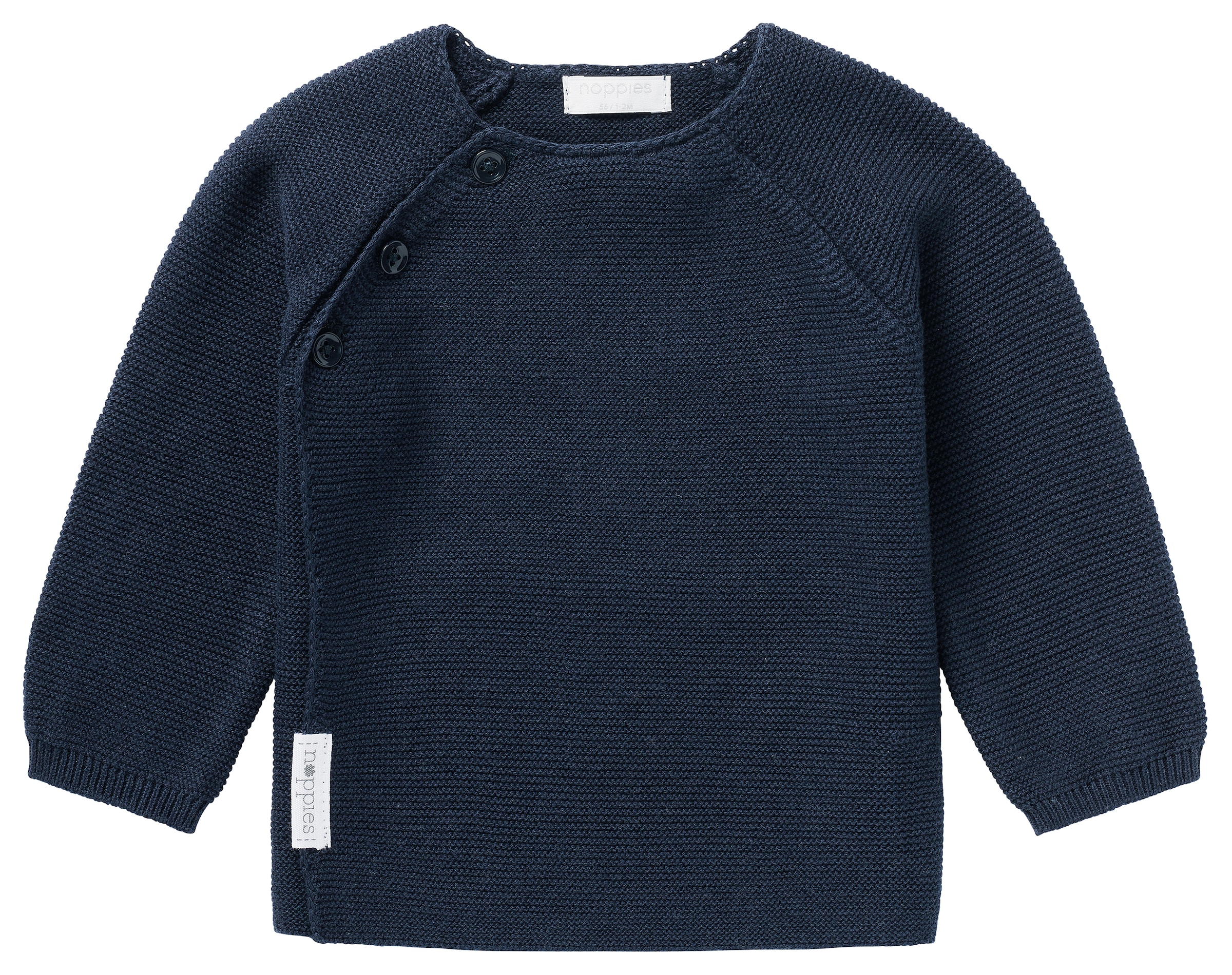 Noppies Gebreid vest 'Pino' in Blauw: voorkant
