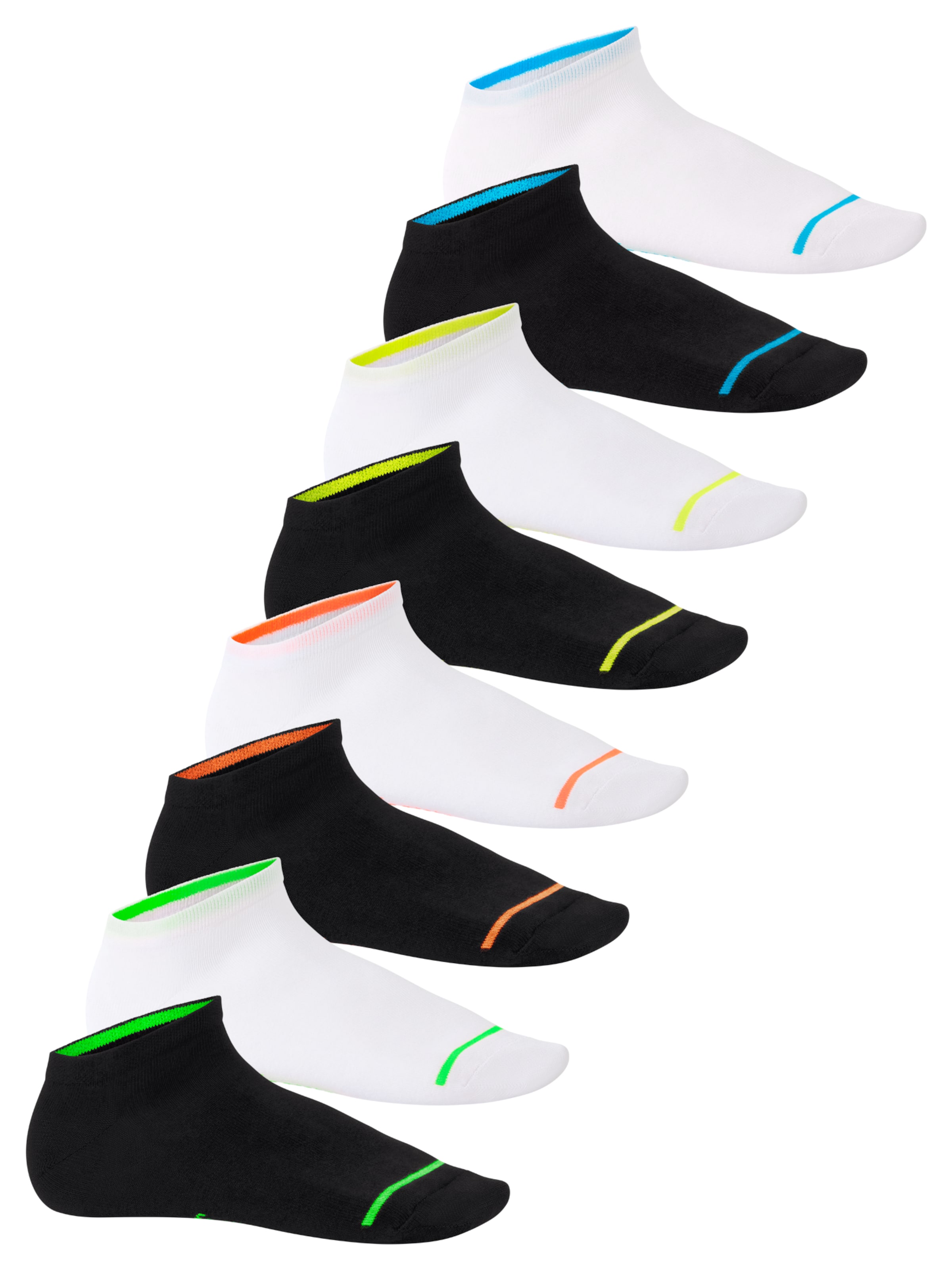 footstar Ankle Socks 'Neon' in Orange: front