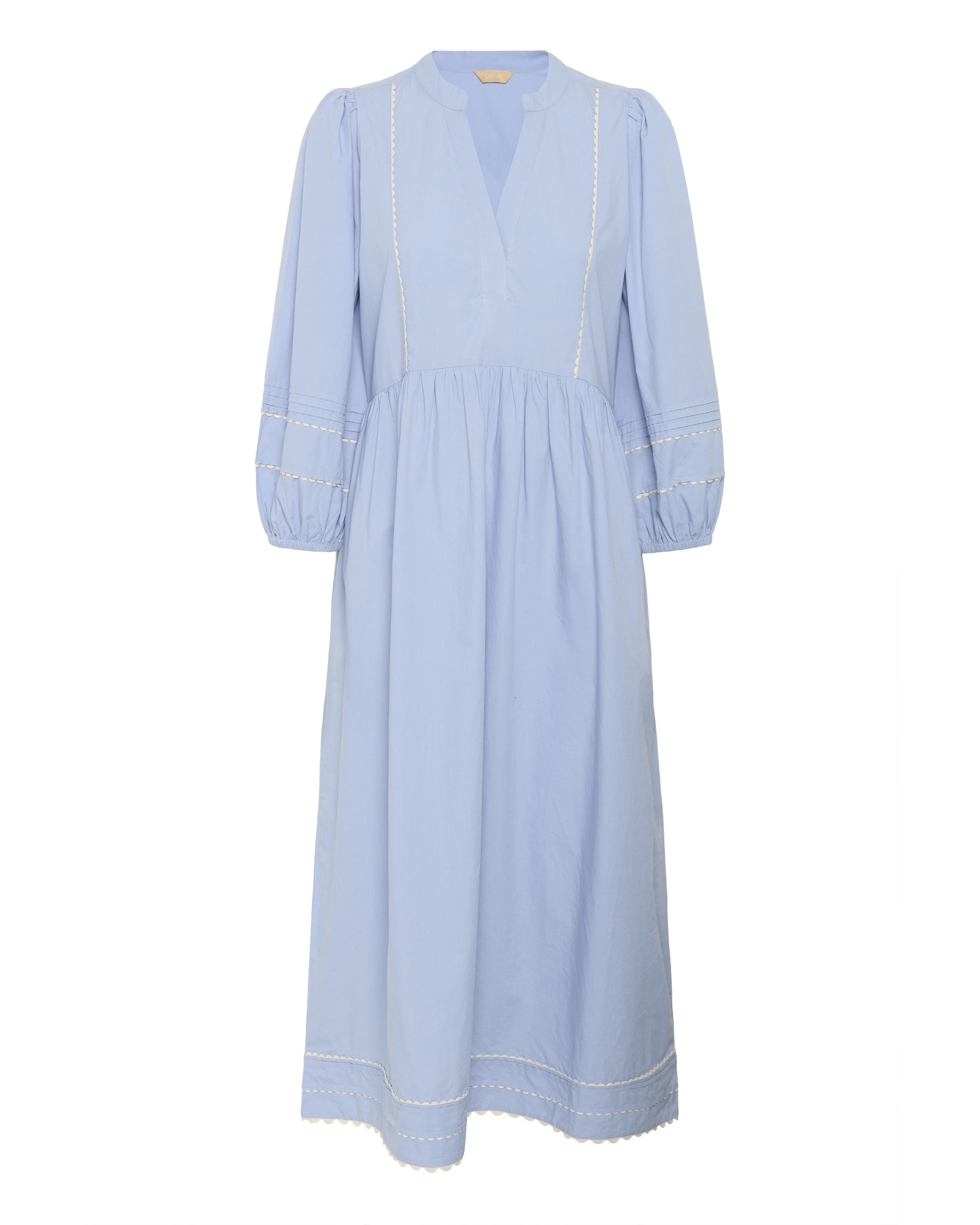 CULTURE Kjole 'Olena' i blå: forside