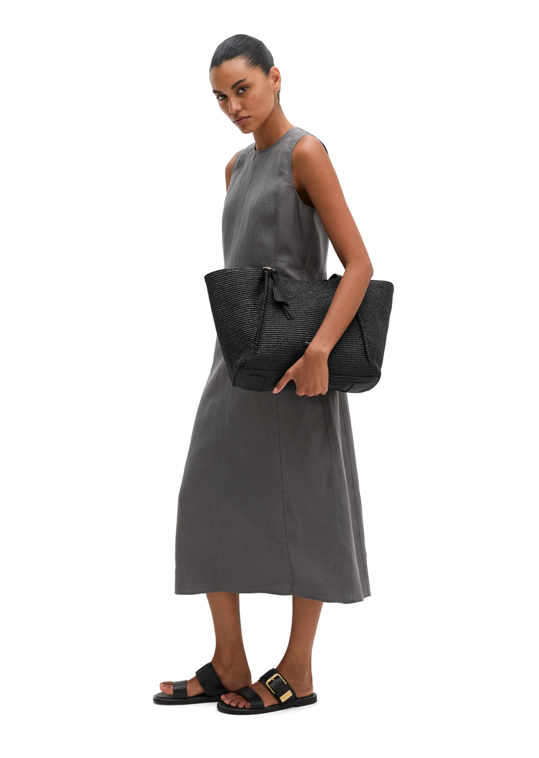 Marc O'Polo Shopper in Schwarz: Vorderseite