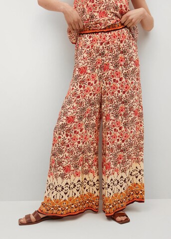 MANGO Wide Leg Hose 'Saffron' in Orange: predná strana