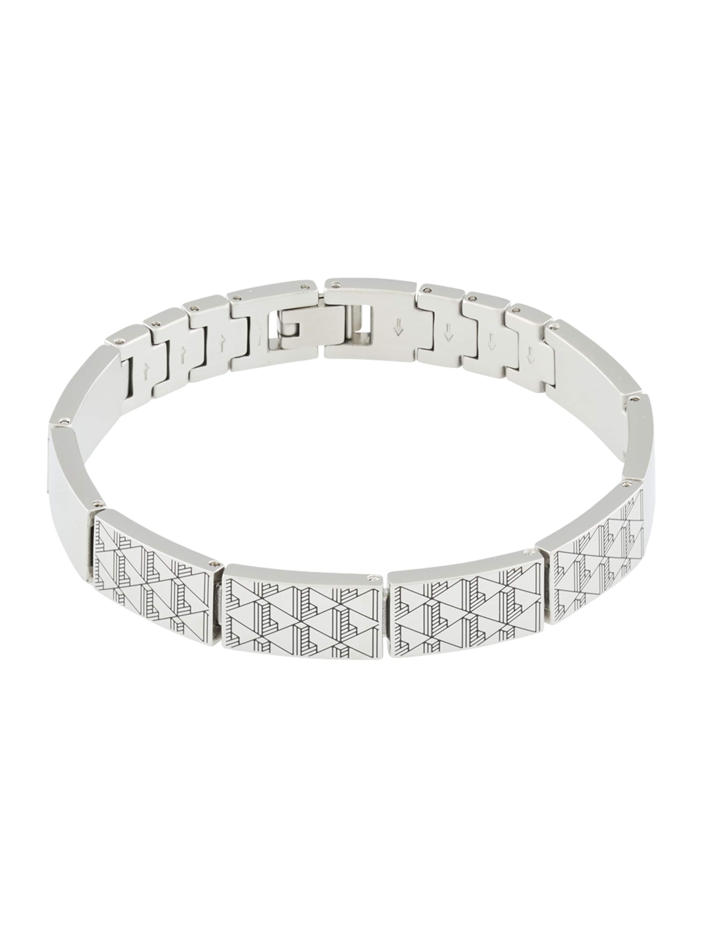 LACOSTE Náramok 'IDENTITY' - Strieborná: predná strana