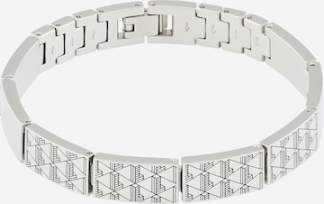 LACOSTE Rannekoru 'IDENTITY' värissä hopea: etupuoli