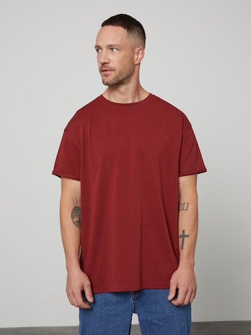 DAN FOX APPAREL Shirt 'Alan' in Rot: predná strana
