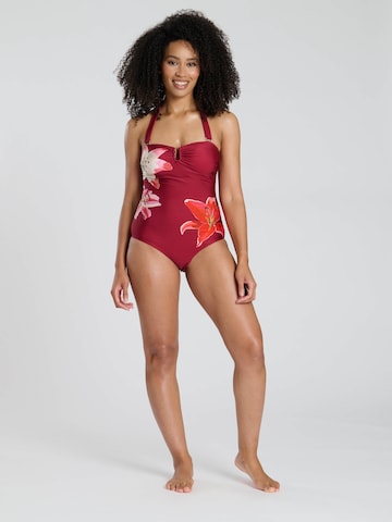 South Beach Bandeau Badpak in Rood