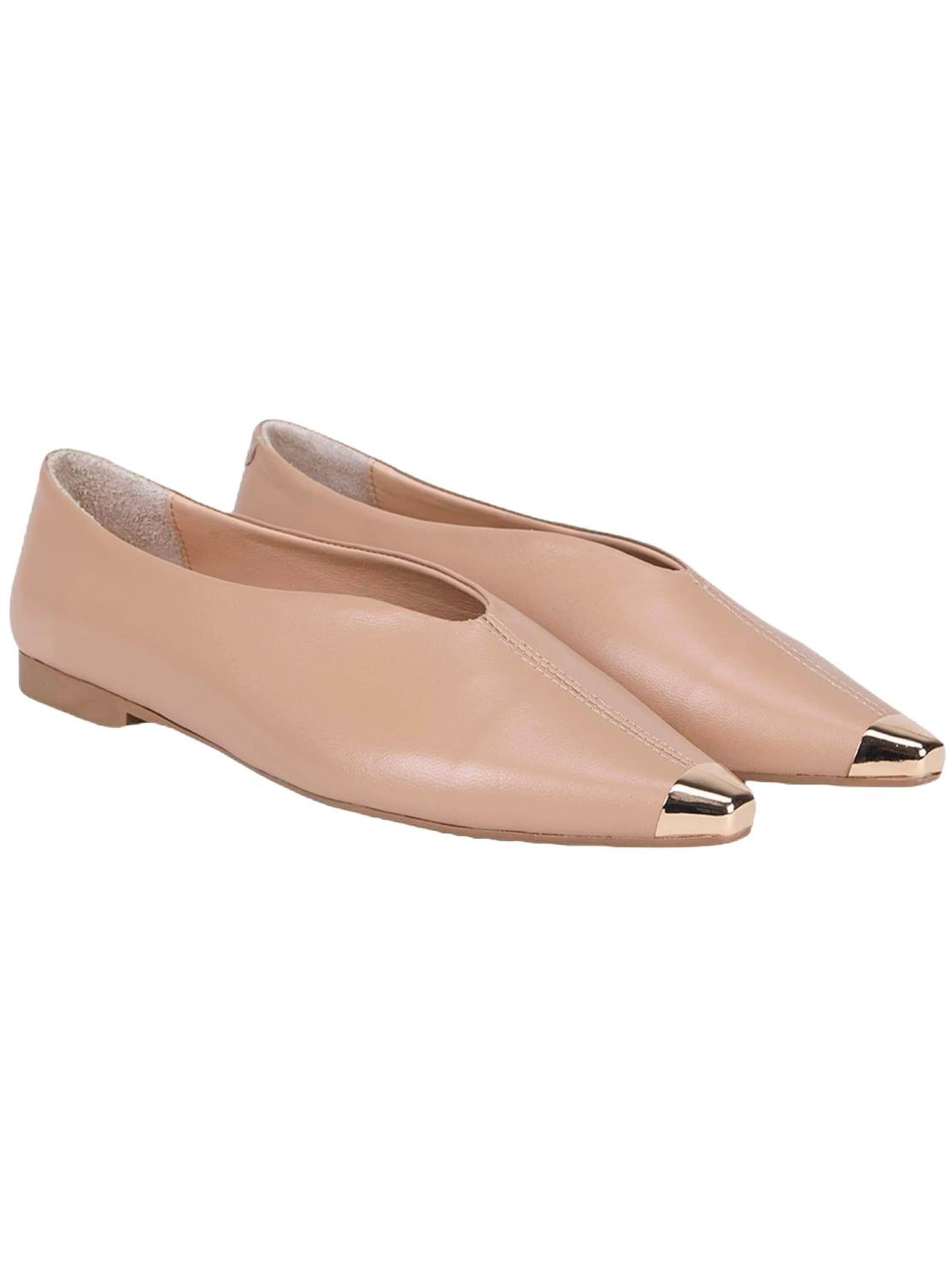 Desa - Bailarina 'Spitz zulaufende Ballerinas' en beige