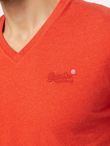 Superdry Zwężany krój Koszulka w kolorze pomarańczowy