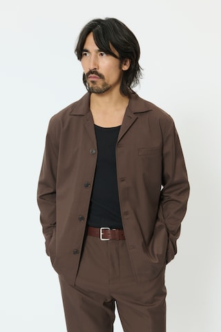 Matinique Übergangsjacke 'Landen' in Braun: Vorderseite