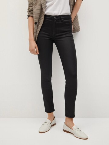 MANGO Skinny Jeans 'Isa' in Zwart: voorkant