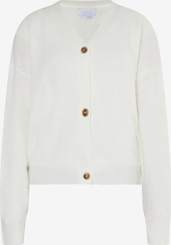 usha WHITE LABEL Strickjacke 'Pryam' in Weiß: predná strana