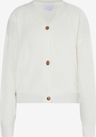 usha WHITE LABEL Knit Cardigan 'Pryam' in White: front