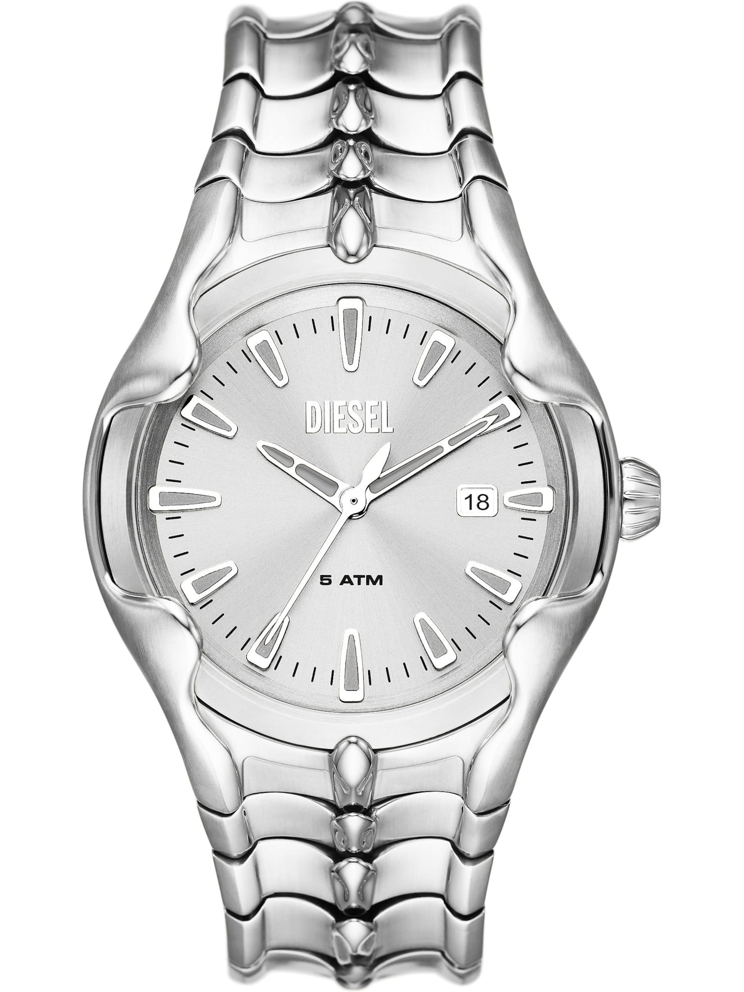 DIESEL Uhr 'VERT' in Silber: Vorderseite