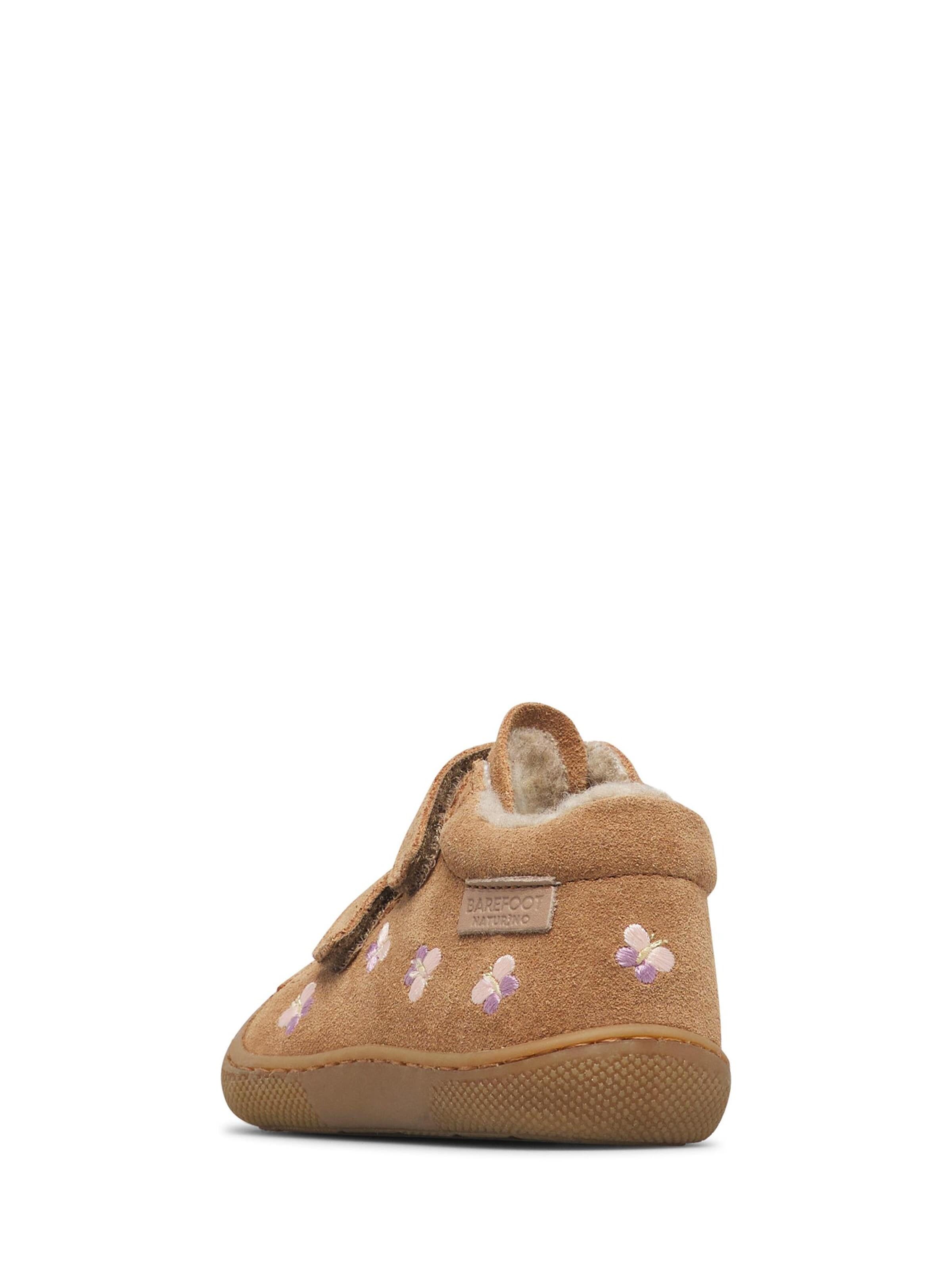 NATURINO Sneakers 'BAREFOOT AMUR VL EMBR.BUTTERFLY' in Roze