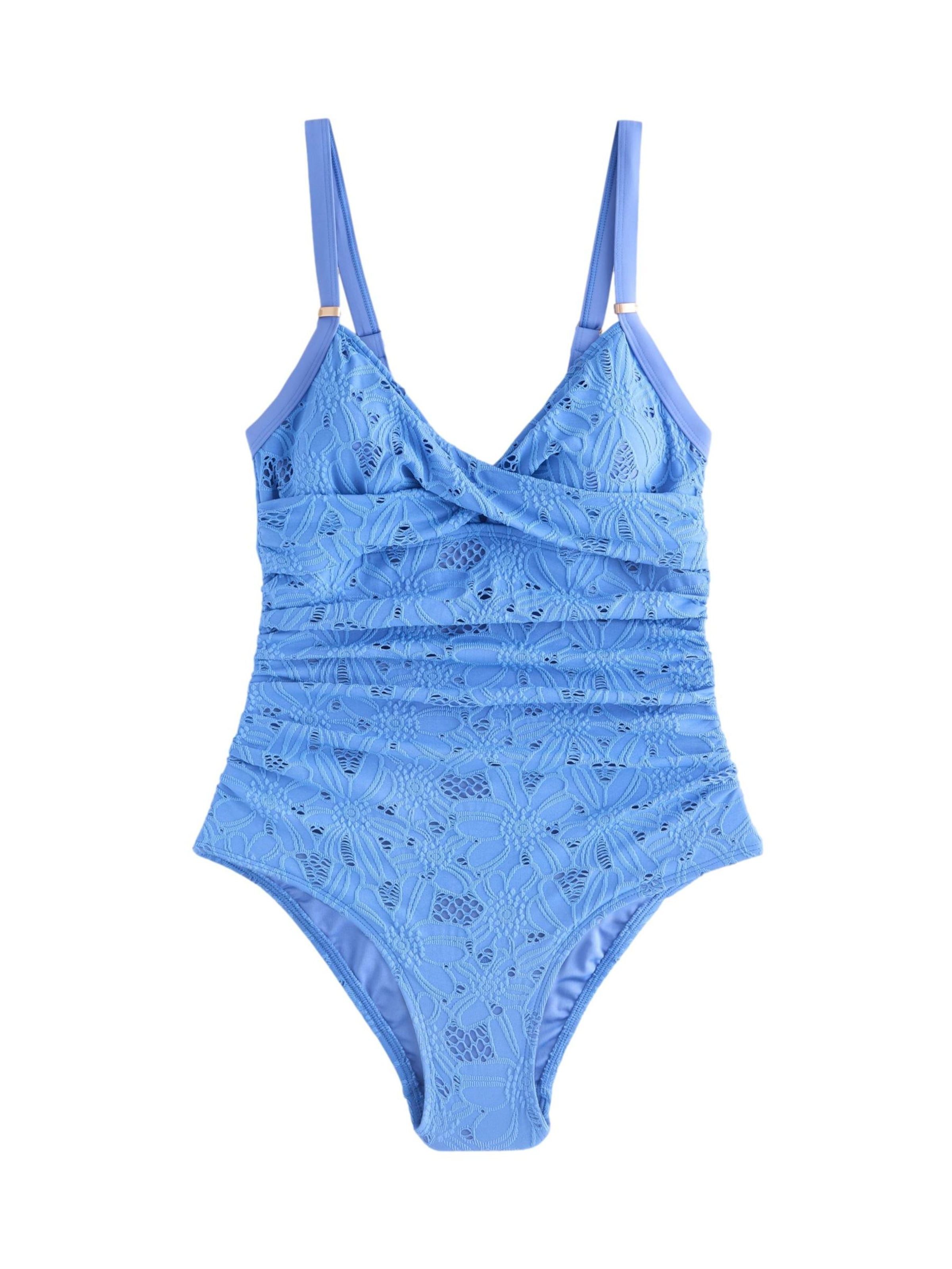 Next Badpak in Blauw: voorkant