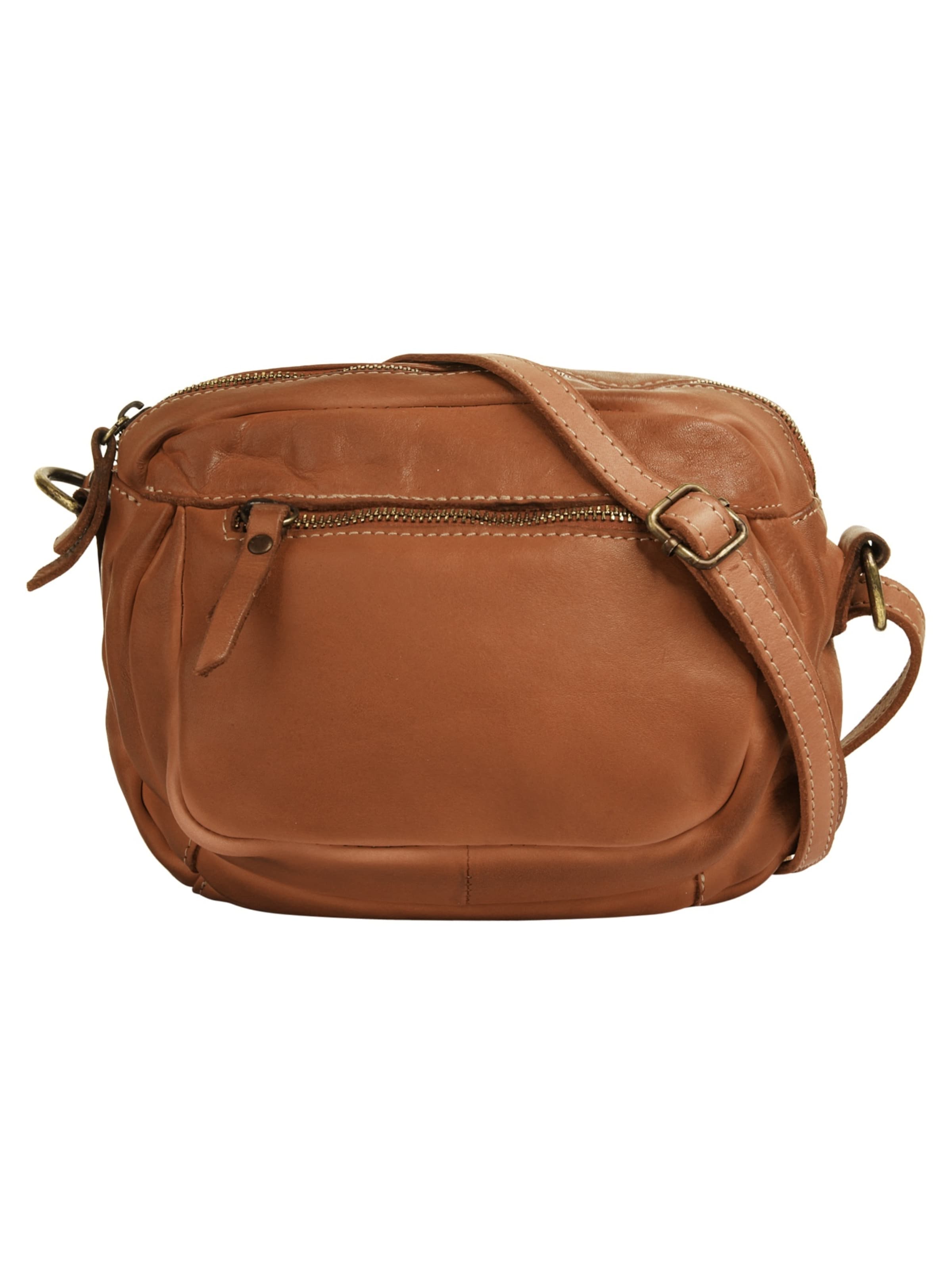 Sac à bandoulière Cluty en marron : devant