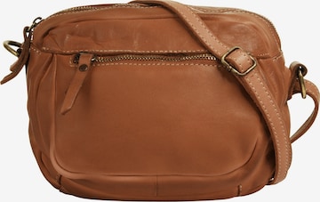 Sac à bandoulière Cluty en marron : devant