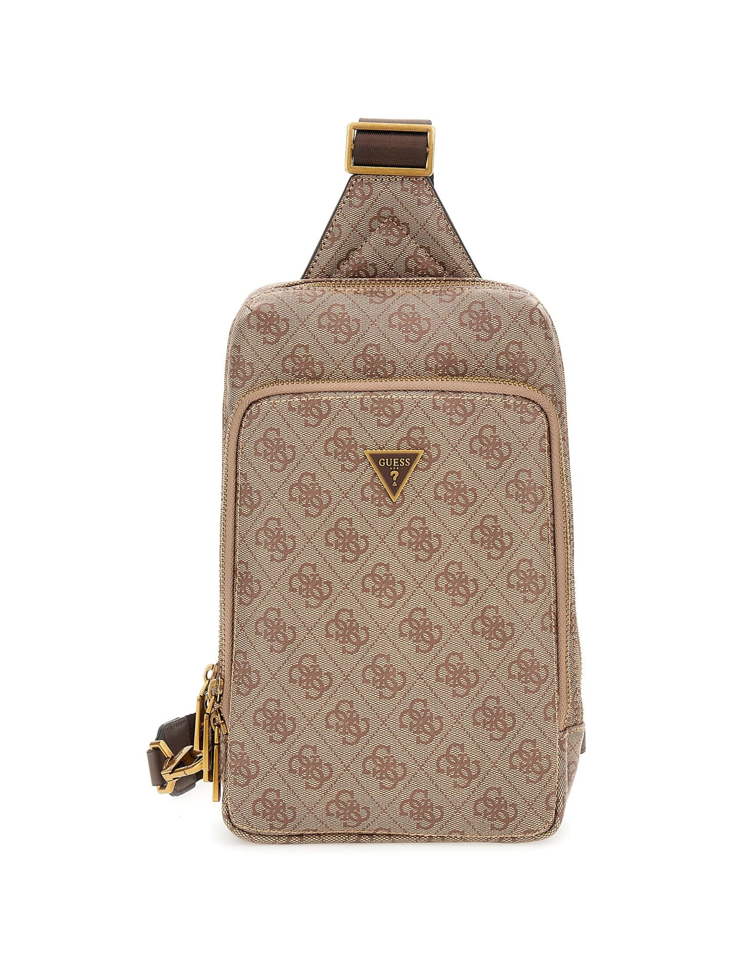 GUESS - Mochila 'MILANO CROSSOVER' em bege: frente