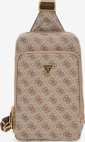 GUESS Раница 'MILANO CROSSOVER' в бежово: отпред