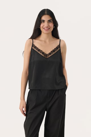 Part Two - Top 'JardinePW' em preto: frente