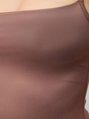 No Matter What Shirt bodysuit in Brown