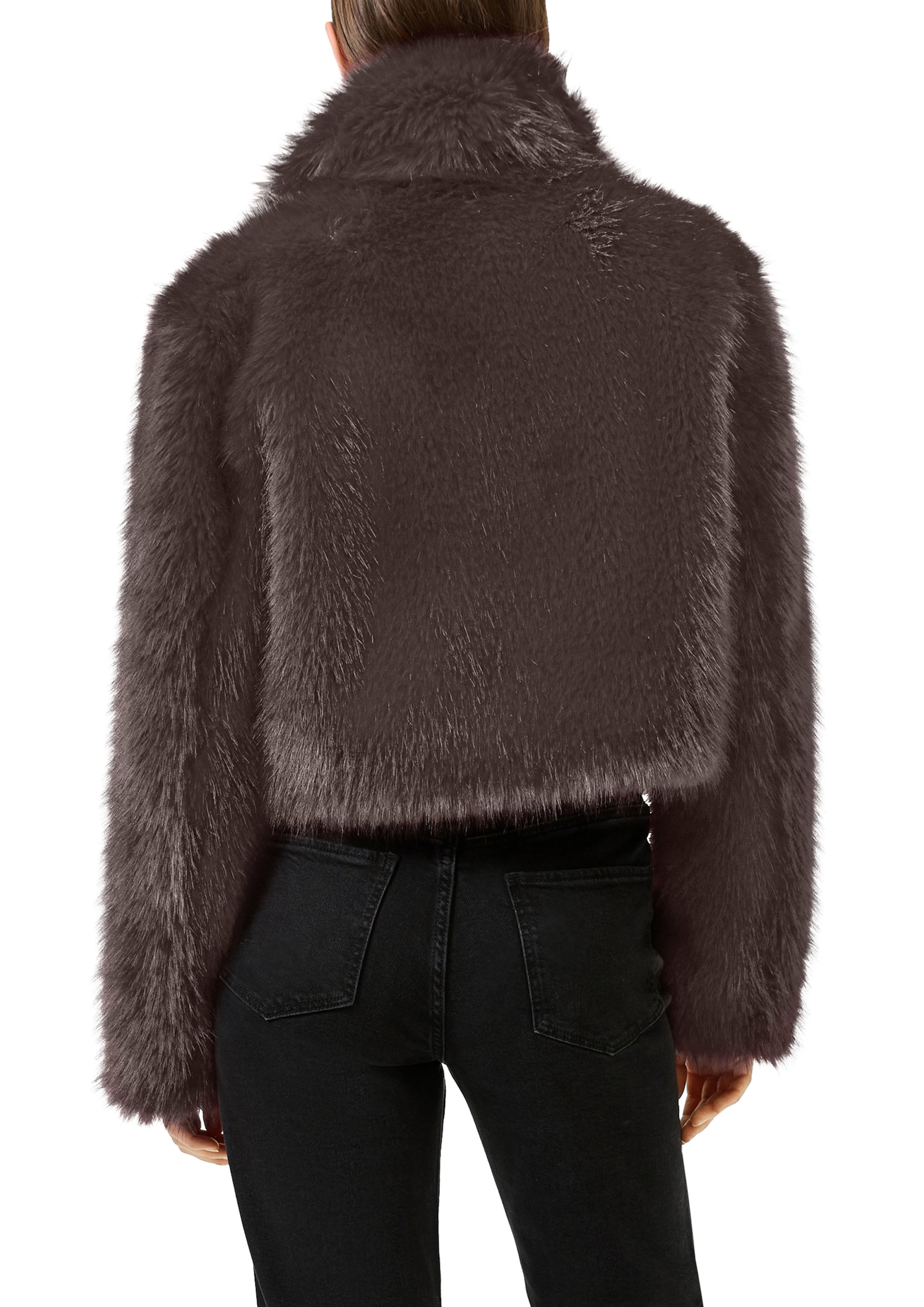 QS - Chaqueta de entretiempo en marrón: atrás