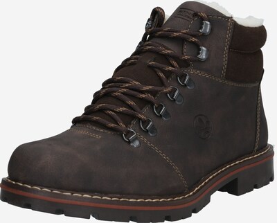 RIEKER Bottines à lacets en brun foncé, Vue avec produit
