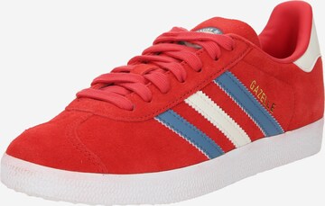 Baskets basses 'GAZELLE' ADIDAS ORIGINALS en rouge : devant