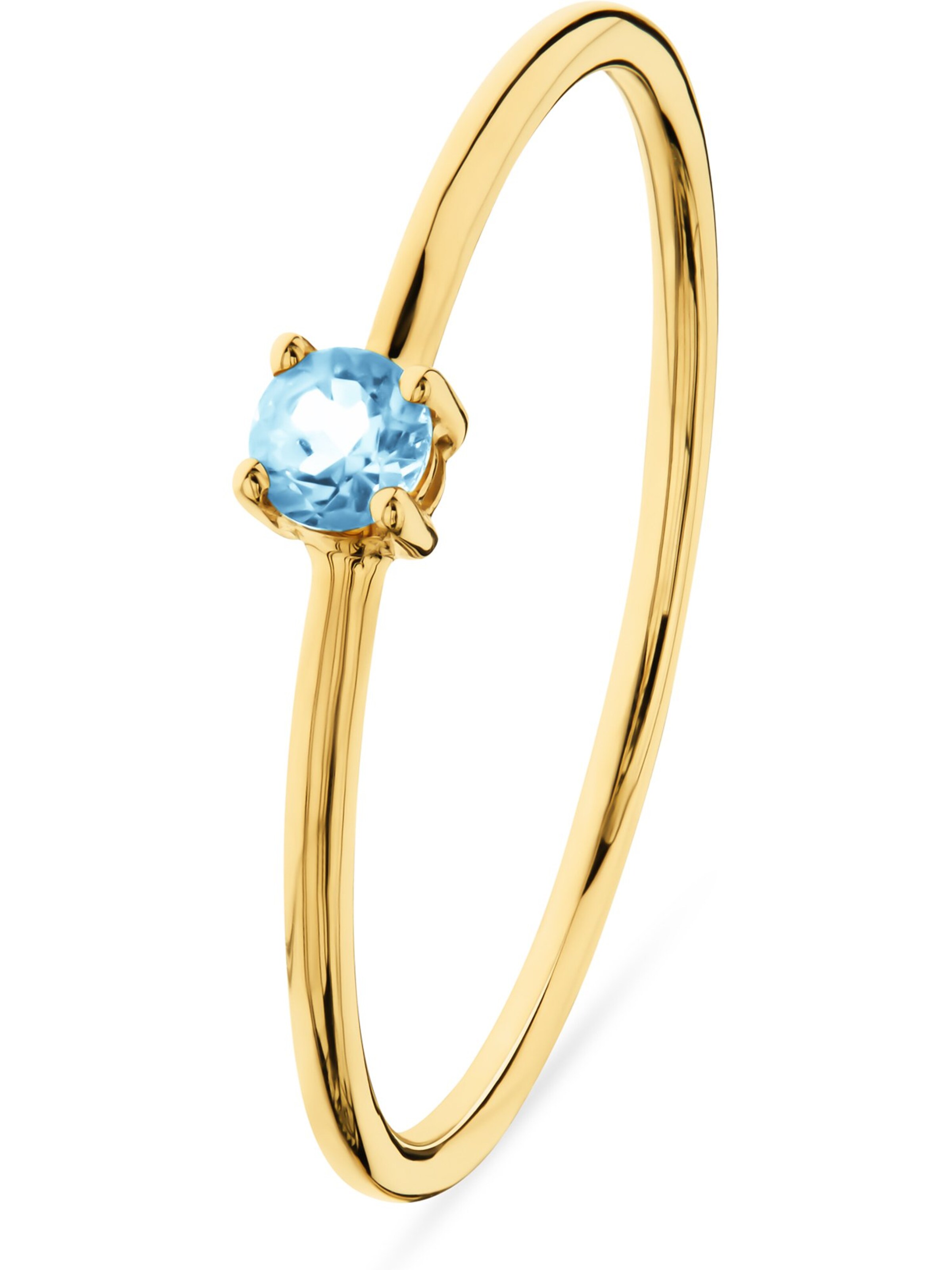 CHRIST Ring in blau / gold, Produktansicht
