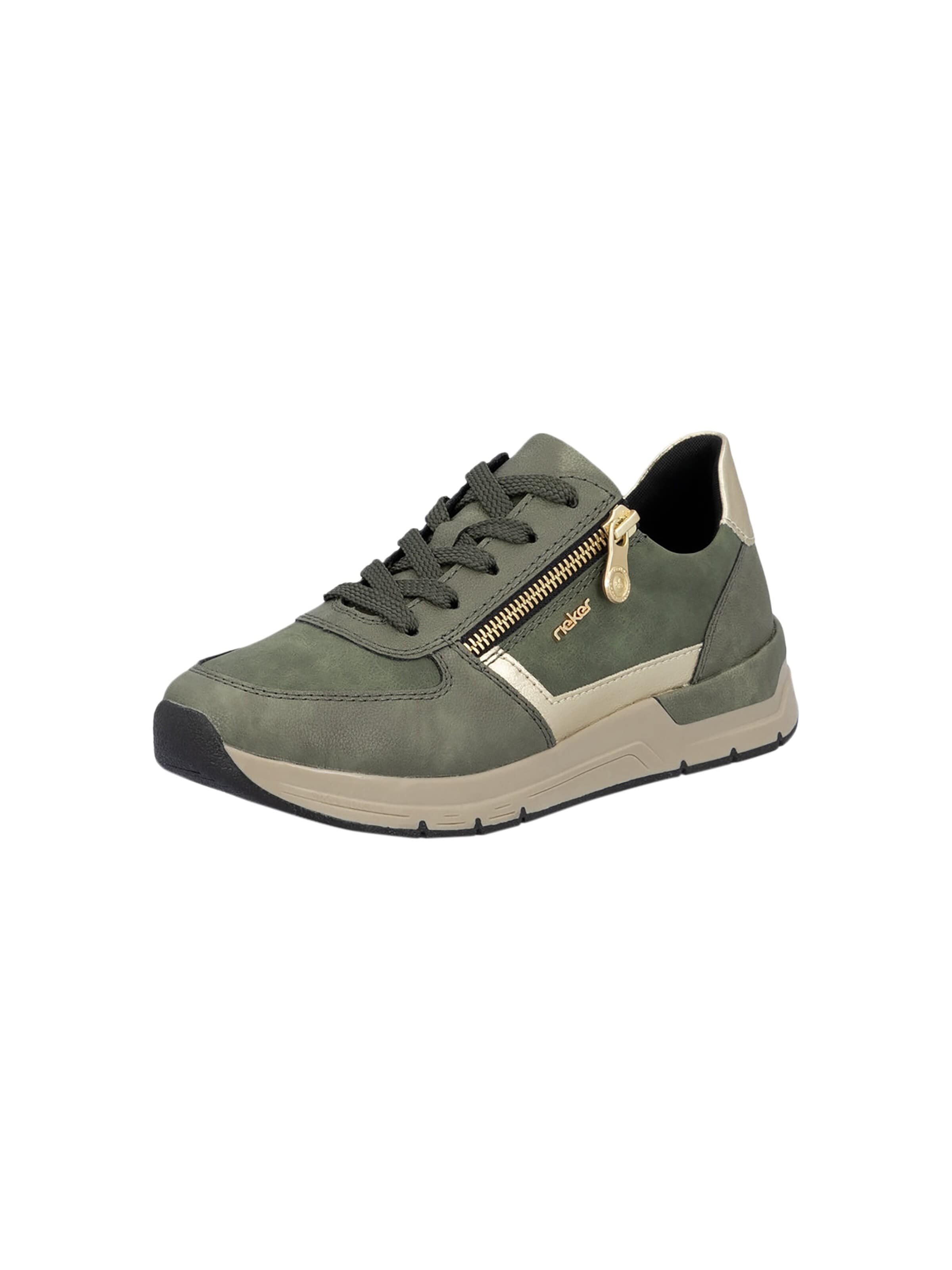 Scarpa stringata sportiva di Rieker in verde