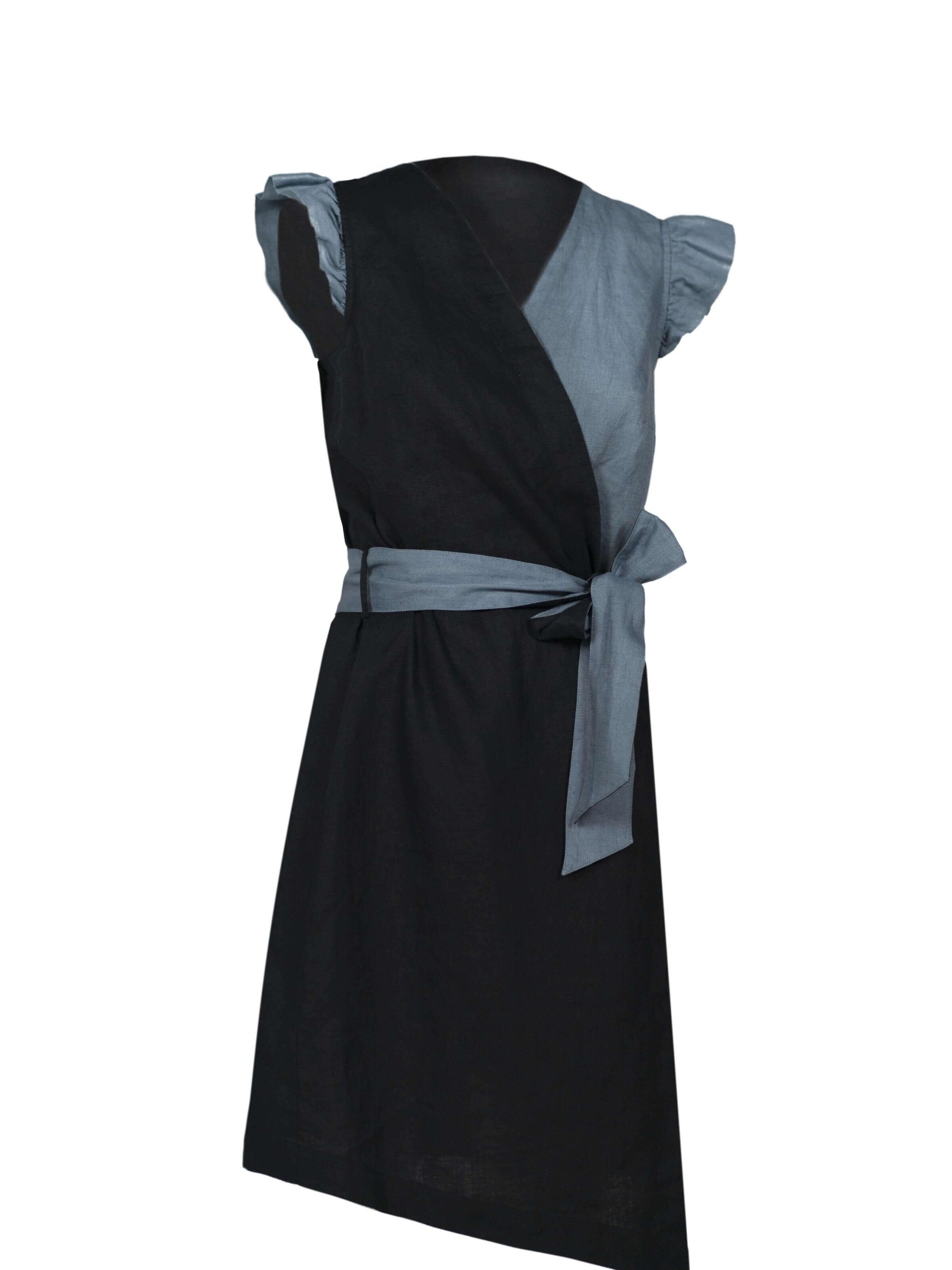 HACOY - Vestido de verano 'Dual' en negro: frente