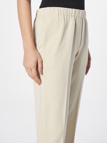 Samsøe Samsøe Slim fit Pleated Pants 'HOYS' in Beige