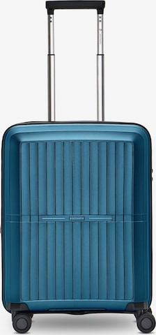 Trolley 'Collection 01' di Pactastic in blu: frontale