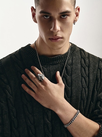 Braccialetto 'CRUMPLED' di REYTEL in argento