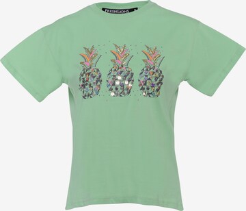 T-shirt 'Ananas' FRESHLIONS en vert : devant