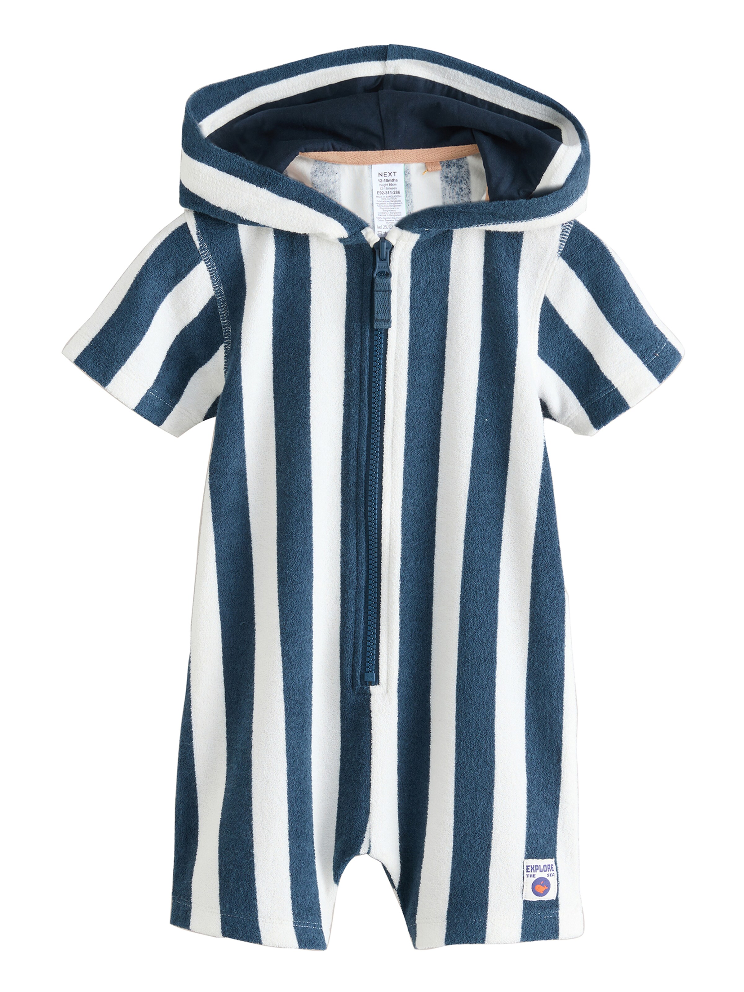 Next Overal – modrá: přední strana