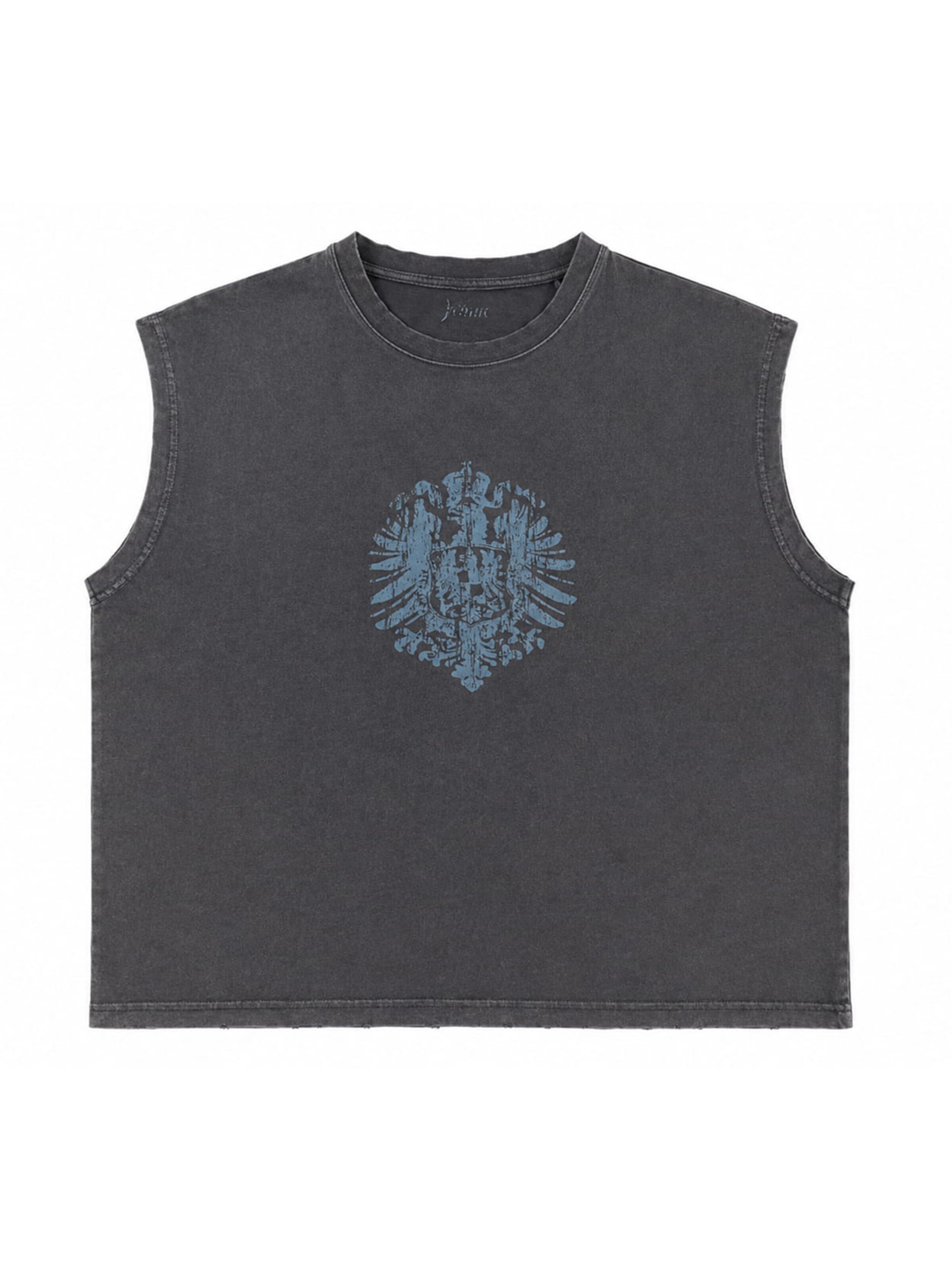 Vemue Shirt 'Eagle Sleeveless Tee Grey' in Grey: front