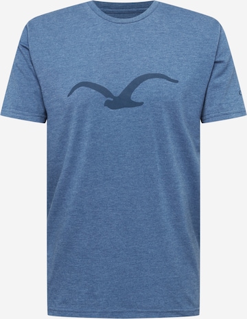 Maglietta 'Möwe' di Cleptomanicx in blu: frontale