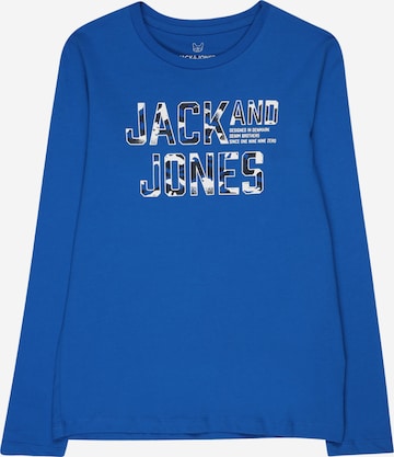 T-Shirt 'PEACE WALKER' Jack & Jones Junior en bleu : devant