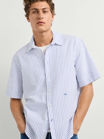 Pepe Jeans Comfort fit Button Up Shirt 'Ronnier' in White