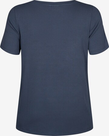 T-shirt 'CARLY' Zizzi en bleu : devant
